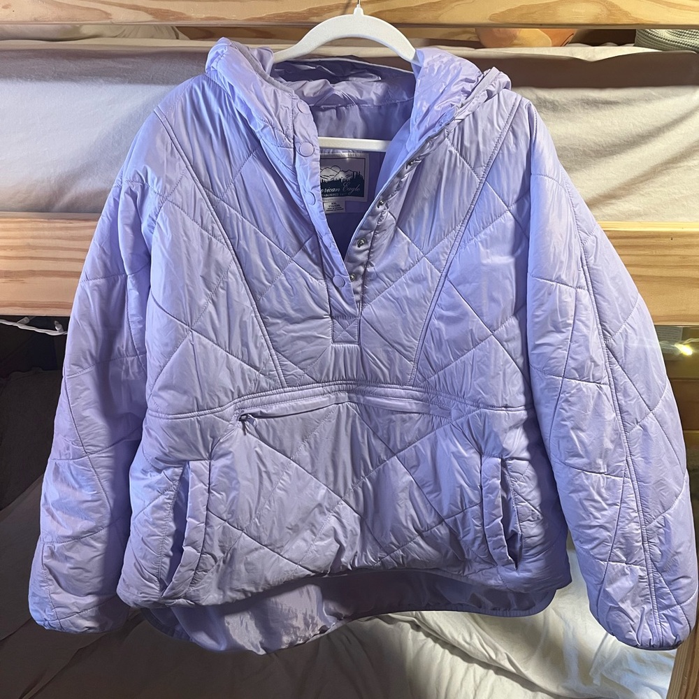 American Eagle Popover Quilted Puffer